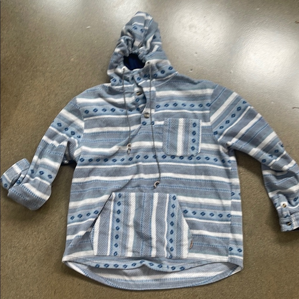 Striped Blue Thick Jacket